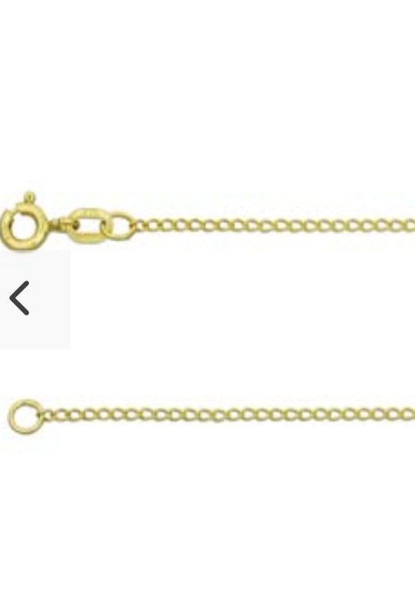 9ct Yellow Gold Curb Chain