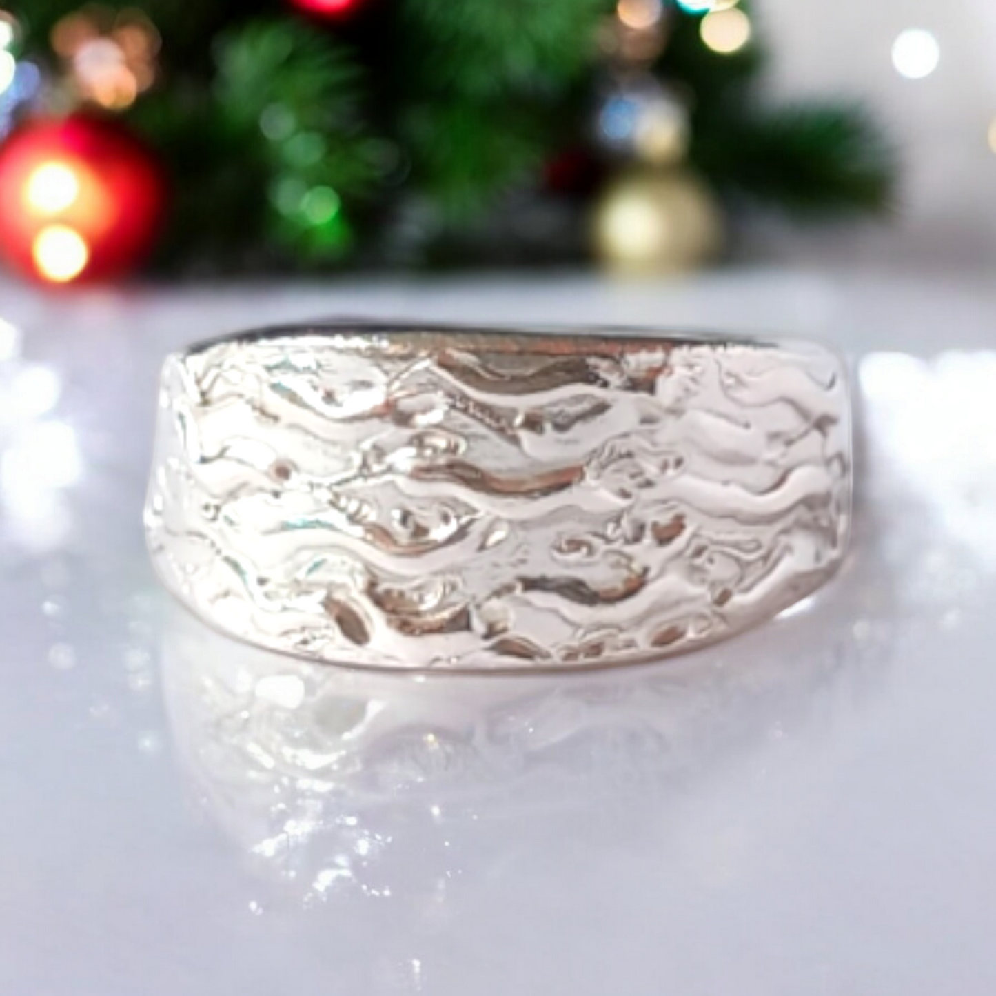 Handmade Solid Silver 'Wave' Ring