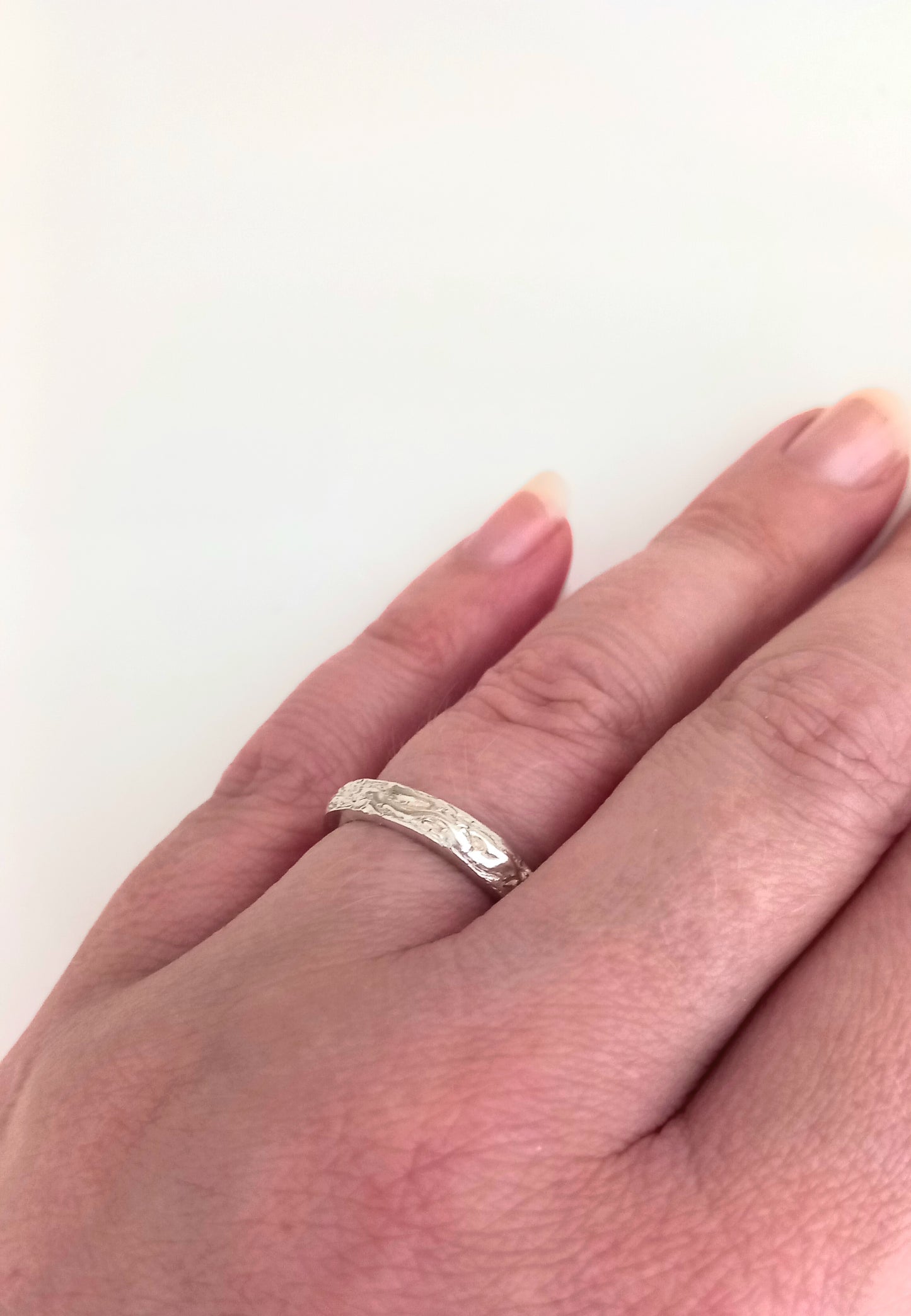 Solid Silver Handmade Wave Ring (Medium)