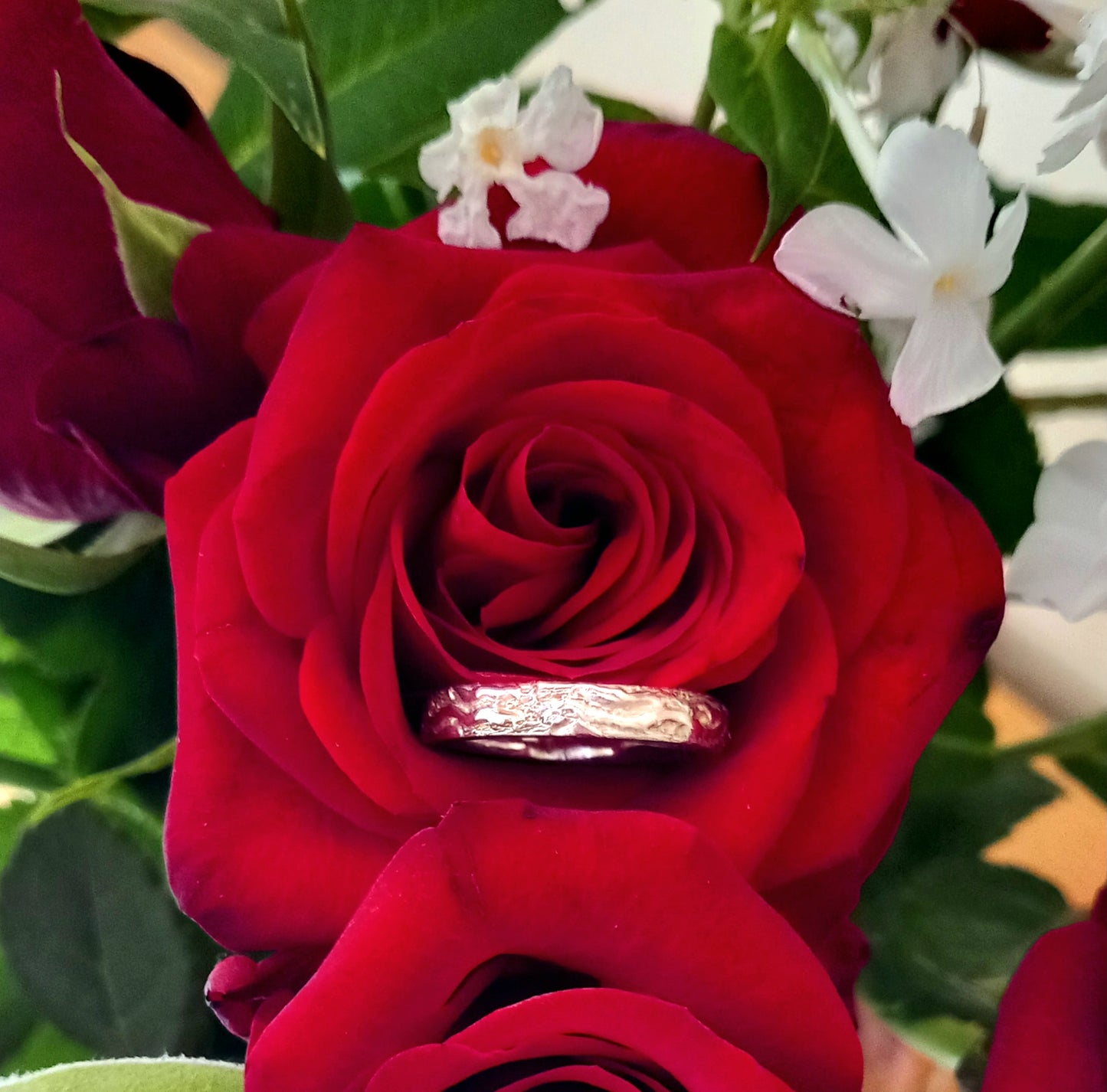 Solid Silver Handmade Wave Ring (Medium)
